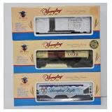 Train - (3) K-Line O-Gauge Yuengling Freight Cars
