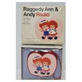 1975 Raggedy Ann & Andy Nite-Lite Radio (sealed)