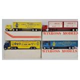 (4) Winross 1:64 Die Cast Promo Tractor Trailers