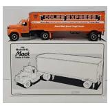 1st Gear Coles Express Mack Tractor Trailer