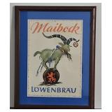 Lowenbrau German Beer Advertising Poster