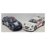 (2) SCX 1:32 Porsche 911 GT3 Cup Slot Cars