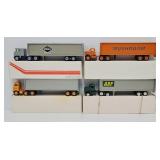 (4) Winross 1:64 Die Cast Promo Tractor Trailers