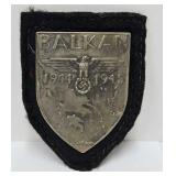 Military-WWII German 1945 Balkan Campaign Shield