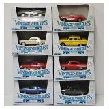 (8) 1988 Ertl 1:43 Die Cast Vehicles (MIB)