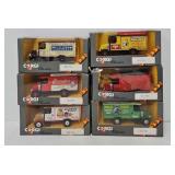 (6) Corgi Classics 1:50 Die Cast Mack Promo Trucks
