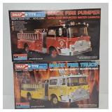 (2) Monogram Snap Tite Mack Fire Engine Model Kits