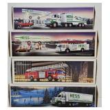(4) Hess Gas Promo Trucks 1986, 87, 88 & 89 (MIB)