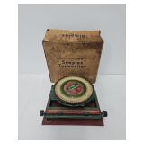 Simplex Model C Tin Litho Typewriter w/OB