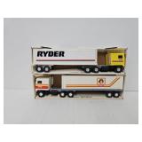 Ertl Pressed Steel Ryder & Little Debbie Trucks