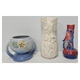 (3) Art Pottery Vases Including Weller