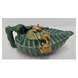 Majolica Style Lily Pad & Frog Teapot