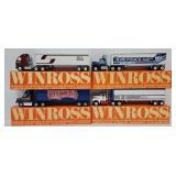 (4) Winross 1:64 Die Cast Promo Tractor Trailers