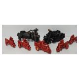 (7) Reproduction Cast Iron Toy Motorcycles