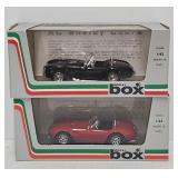 (2) Model Box 1:43 Die Cast AC Shelby Cobras