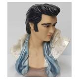 20"H Chalk Elvis Bust