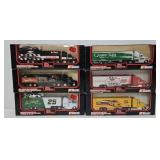 (6) 1991 Racing Champs 1:64 Race Team Transporters