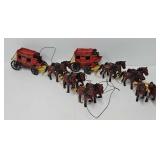 (2) Reproduction Cast Iron Stage Coaches