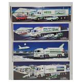 (4) Hess Gas Promo Trucks 1992, 97, 99 & 03 (MIB)