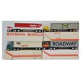 (4) Winross 1:64 Die Cast Promo Tractor Trailers