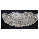 American Brilliant (ABP) Cut Glass Shallow Bowl