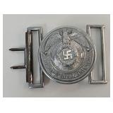 Military- WWII German SS Officers Belt Buckle