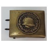 Military - WWI German Veterans Brass Belt Buckle