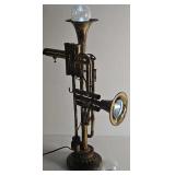 Steampunk Trumpet Lamp