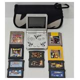 Nintendo Game Boy w/10 Video Game Cartridges