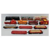 Train - (12) Asst HO Freight Cars & Cabooses