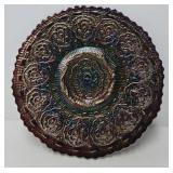 Fenton Amethyst Carnival Glass Persian Medallion