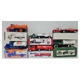(6) Ertl Gas & Oil Promo Die Cast Coin Banks