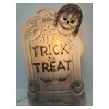 Ghoul Tombstone "Trick Or Treat" Blow Mold