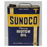 Vintage Sunoco 2 Gallon Motor Oil Can