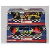 (2) Ertl White Rose 1:18 Die Cast Stock Cars