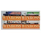 (4) Winross 1:64 Die Cast Promo Tractor Trailers