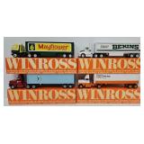 (4) Winross 1:64 Die Cast Promo Tractor Trailers