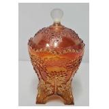Marigold Carnival Glass Orange Tree Compote