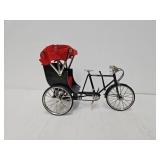 Vintage 1:10 Mini 3-Wheel Rickshaw Pedicab Model