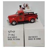(2) Ertl 1947 Studebaker Pickup Fire Trucks (MIB)
