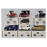 (6) Ertl Beer Promo Die Cast Coin Banks (MIB)