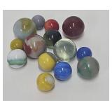 (14) Vintage Machine Made Marbles