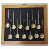 (12) Silver Thaler Coin Spoons (71.7 grams)