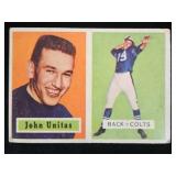 1957T #138 Johnny Unitas Rookie Football Card