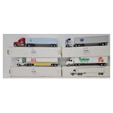 (4) Ertl 1:64 Die Cast Promo Tractor Trailers