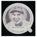 1953 Allie Reynolds Dixie Cup Lid