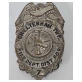 Cheltenham Twp. PA, Fireman Uniform Badge