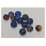(12) Vintage Machine Made Marbles