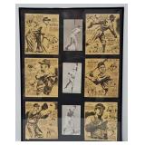 Baseball Exhibit Cards & "Pap" Paprocki Cartoons