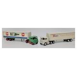 (2) Early Winross 1:64 Die Cast Promo Trucks